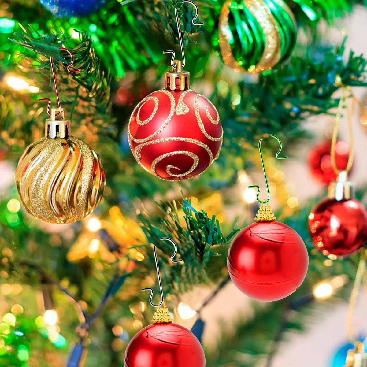 Подвеска на рождественскую елку S-образная 50 шт