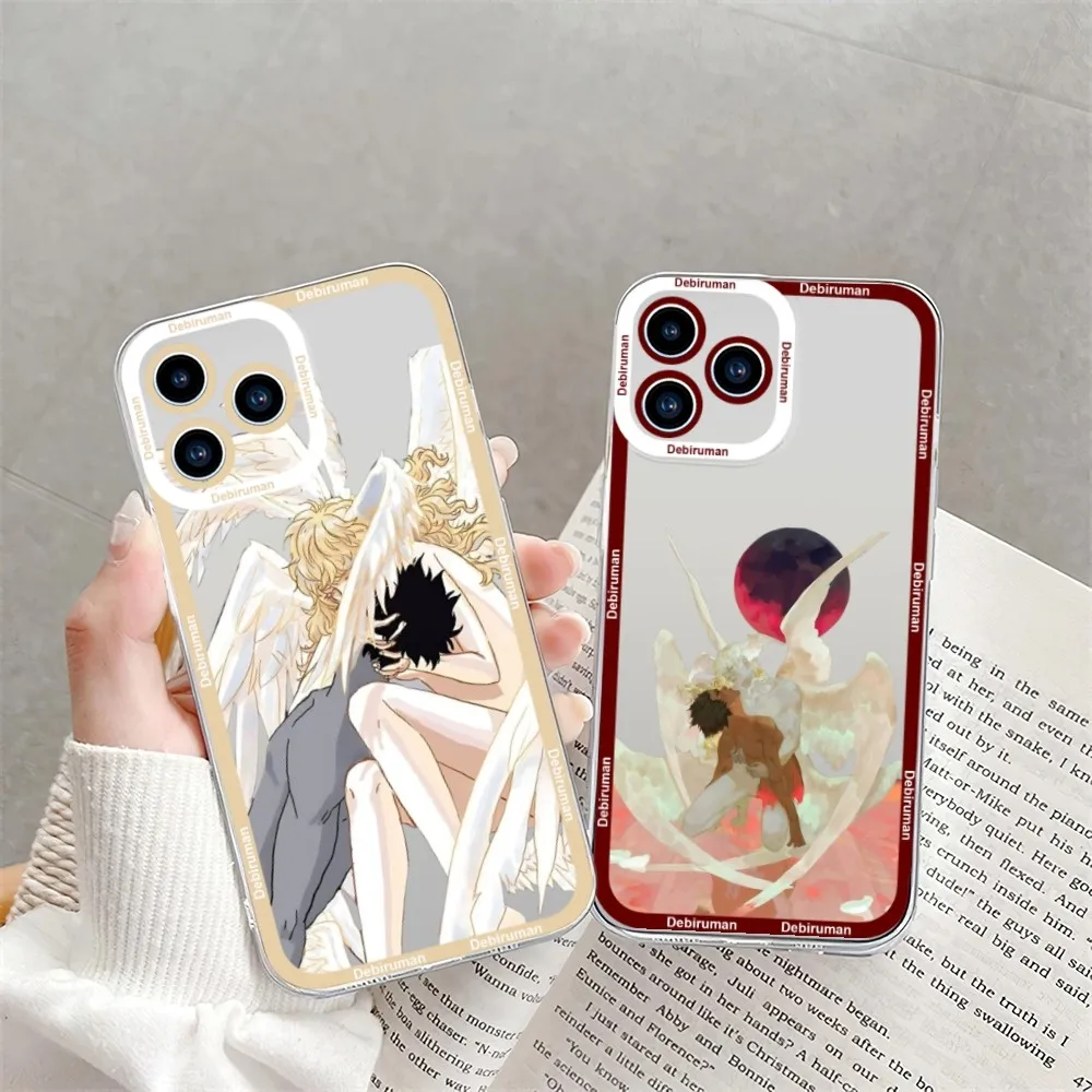 Прозрачный чехол для телефона с аниме Debiruman Crybaby для iPhone 11 12 Mini 13 14 Pro Max