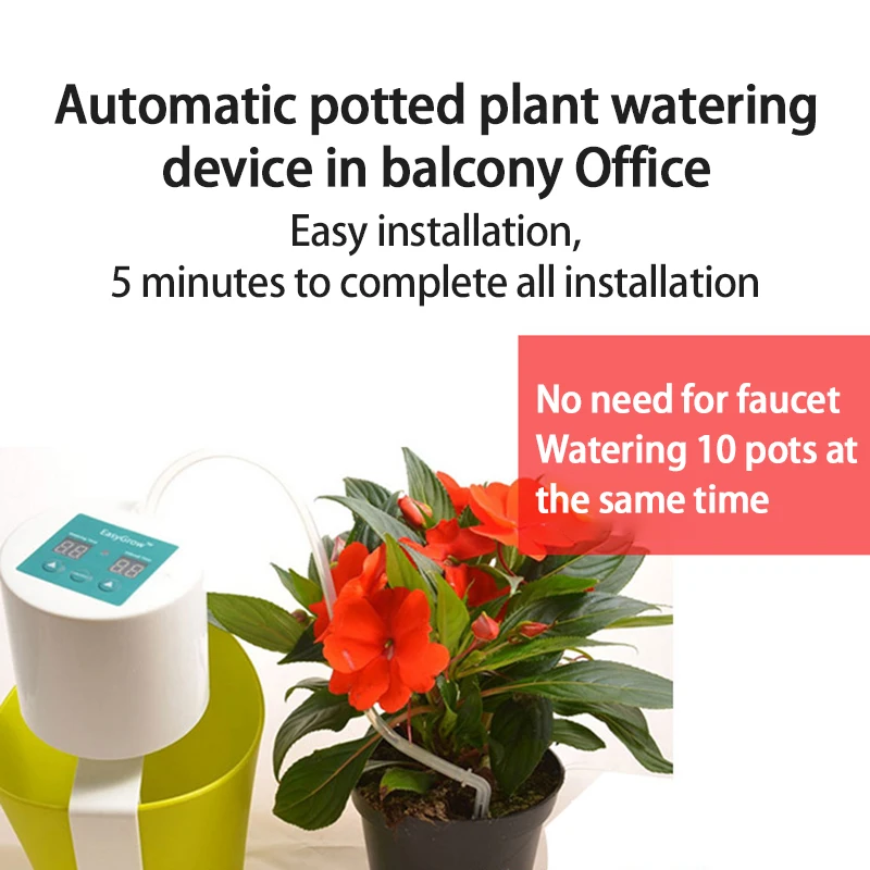 

Automatic Drip Irrigation Watering Kits Timer Sprinkler Intelligent Irrigation Controller For Garden Bonsai Potted Plant Pot