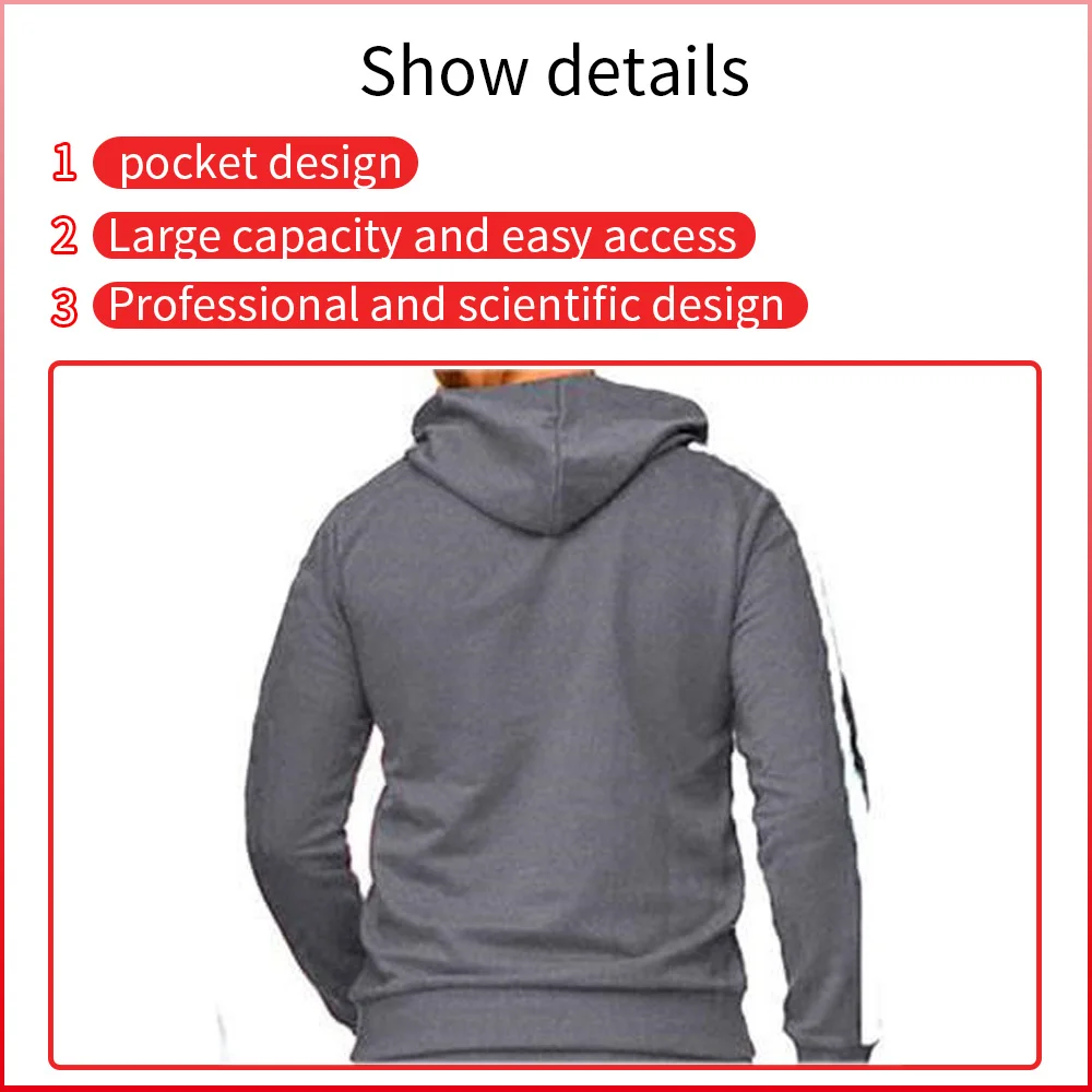 Новый дизайн осени толстовки на молнии простая пользовательская графика бег