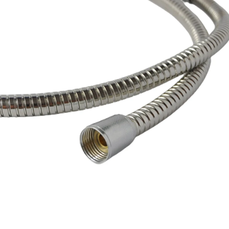 

Twistless Extra-Long Handheld Shower Hose Replacement Accessories With 2 brass Connectors Stainless Steel Sleeve