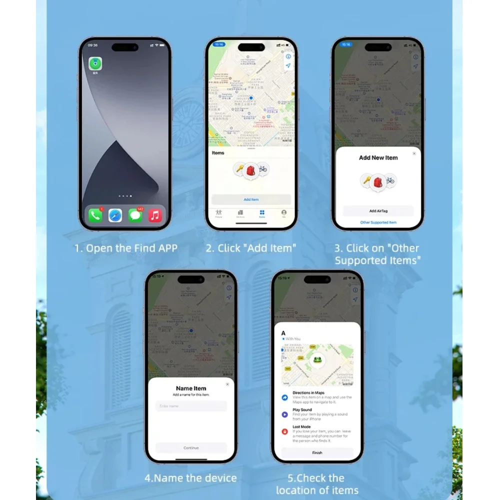 Сменный локатор для IPhone, 4 шт., умный Bluetooth GPS-трекер с рейтингом MFI, работающий с устройством напоминания о потере приложении (art.: 3920ca69381ce) - 3920ca69381ce