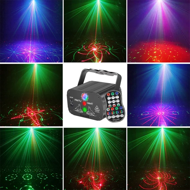 ALIEN RGB Mini DJ Disco Laser Light Projector USB Rechargeable LED UV Sound Strobe Stage Effect Wedding Xmas Holiday Party Lamp 2
