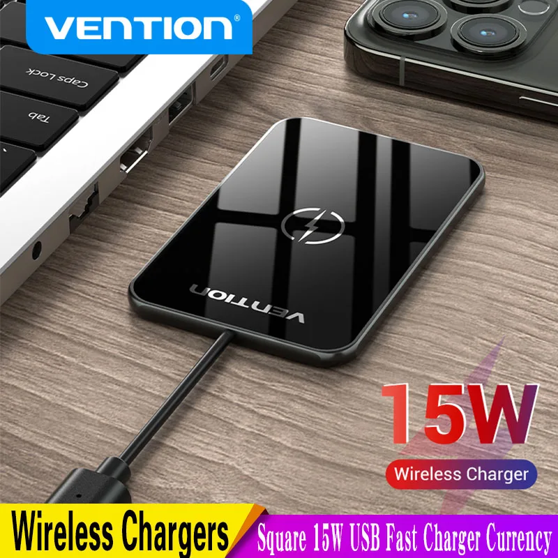 

Vention 15W Wireless Charger For iPhone 13 12 Max Wireless Charging Pad For Xiaomi Samsung Huawei Airpods Fast Wireless Chargers