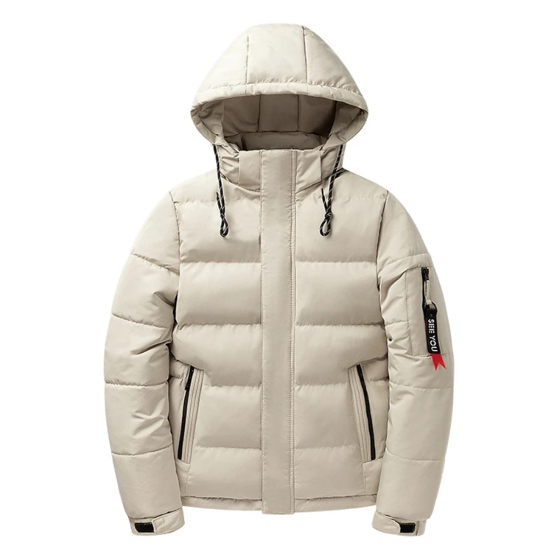 

2022 Hooded Puffer Jacket Men Autumn Winter Thicken Cotton Padded Jackets Men Parka Jacket Warm Coats Outdoor Wear Clothes