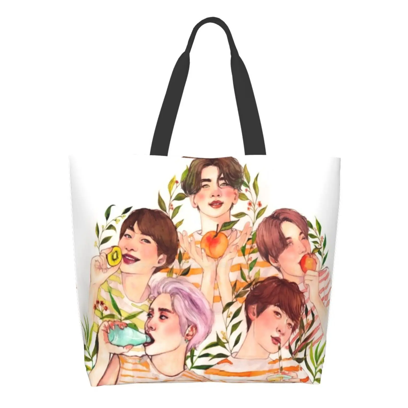 

Women Totes Shoulder Bags For Travel Girls Handbag Shopper Bag Shinee Jonghyun Key Kibum Onew Jinki Taemin Minho Kpop