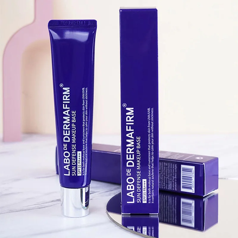 

40g Korean Cosemtics Sun Defense Makeup Base SPF35 Invisible Pore Light Oil-Free Makeup Finish No Creases Not Cakey Foundation