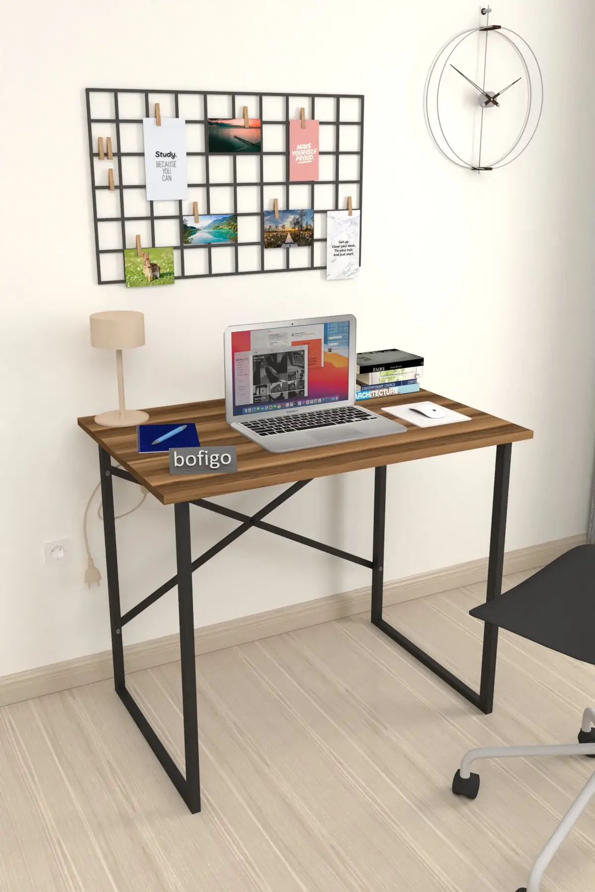 

60x90 Cm Desk Computer Desk Office Course Dining table Walnut