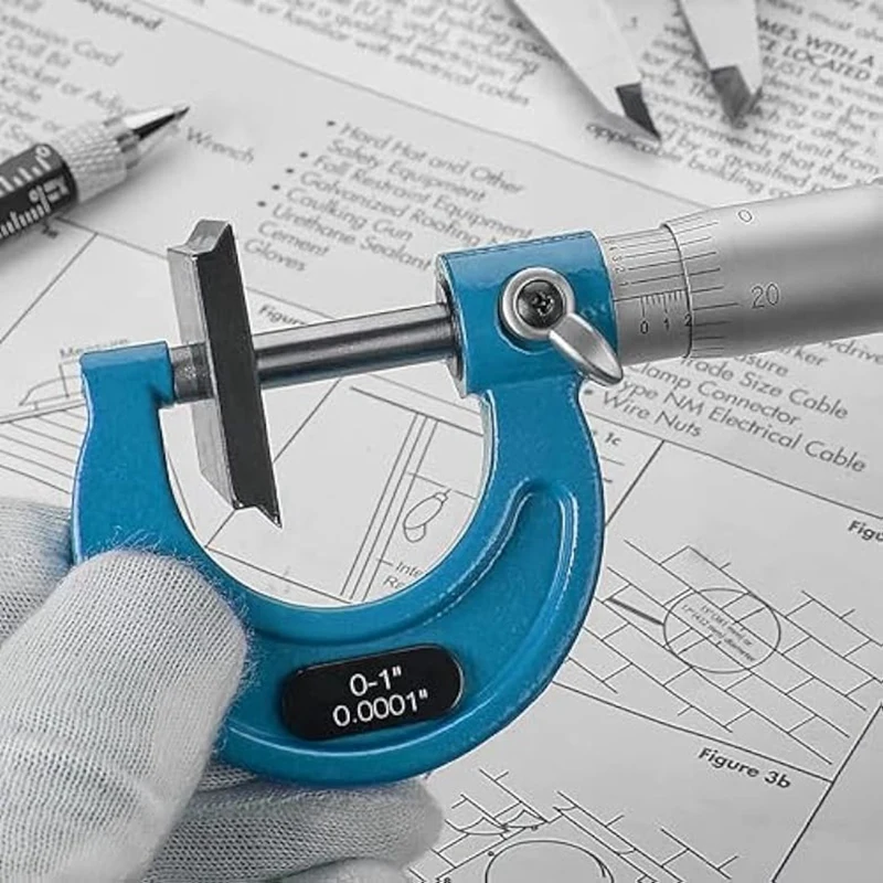 Наружный микрометр машинный 0-1 дюйма набор градуивающих микрометров 0 0001