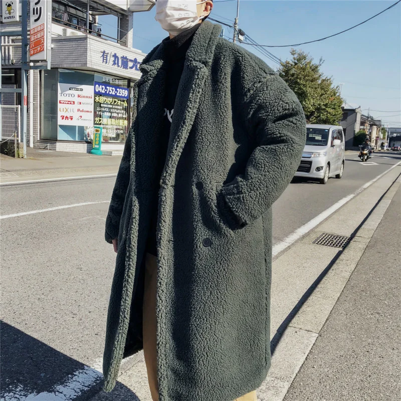 

Dinboa- Casaco Masculino De L 2022, Casaco Comprido, Grosso e Quente Da Moda Coreana Para Homens, Sobretudo Para o Inverno