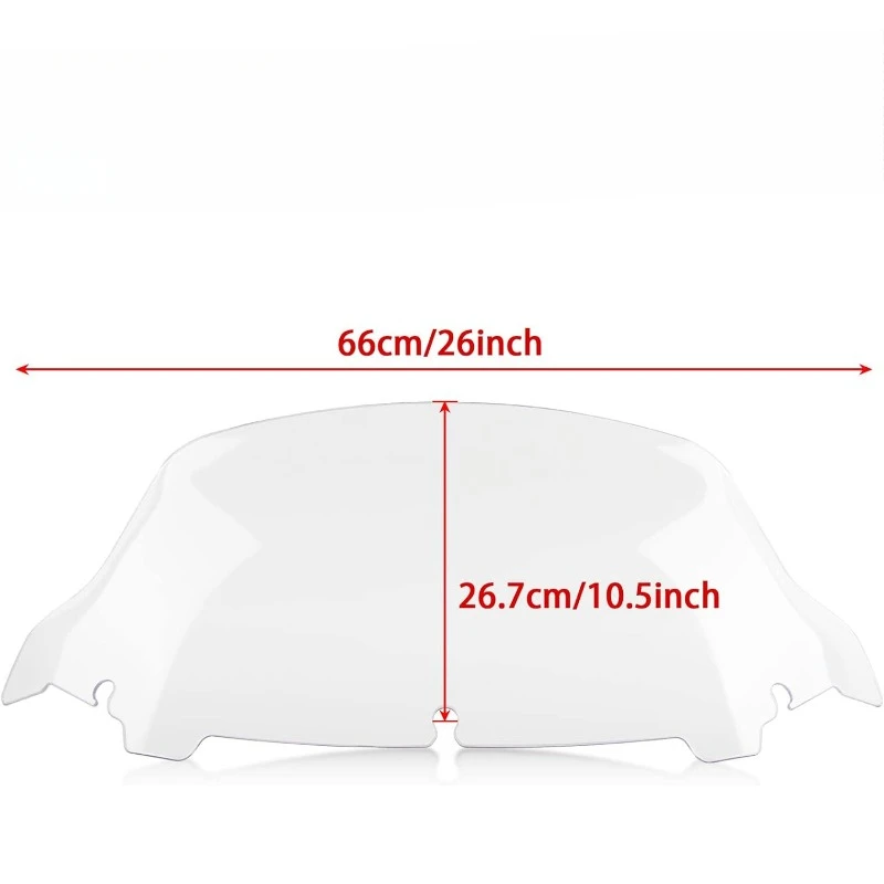 10 5 &quotволновое лобовое стекло для Touring Street Glide Electra FLHT FLHTCU Ultra Classic FLHX 2014-2022