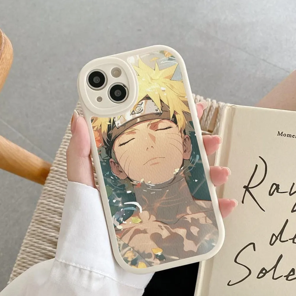 Чехол для телефона с изображением аниме Cool-N-Narutos из жесткой кожи iPhone 16 15 14 13 12 Mini 11