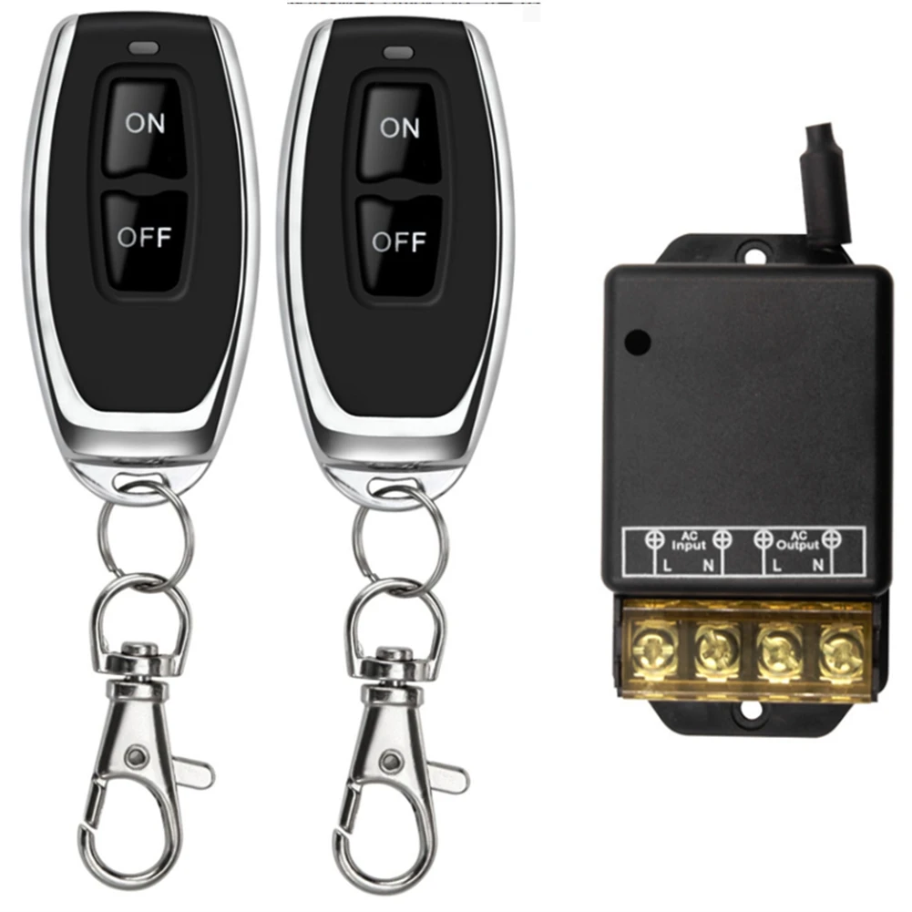 

433MHz 220V Water Pump Remote Control Switch 1Ch 30A Receiver Module ON/OFF Wireless RF Transmitter for Light LED Fan