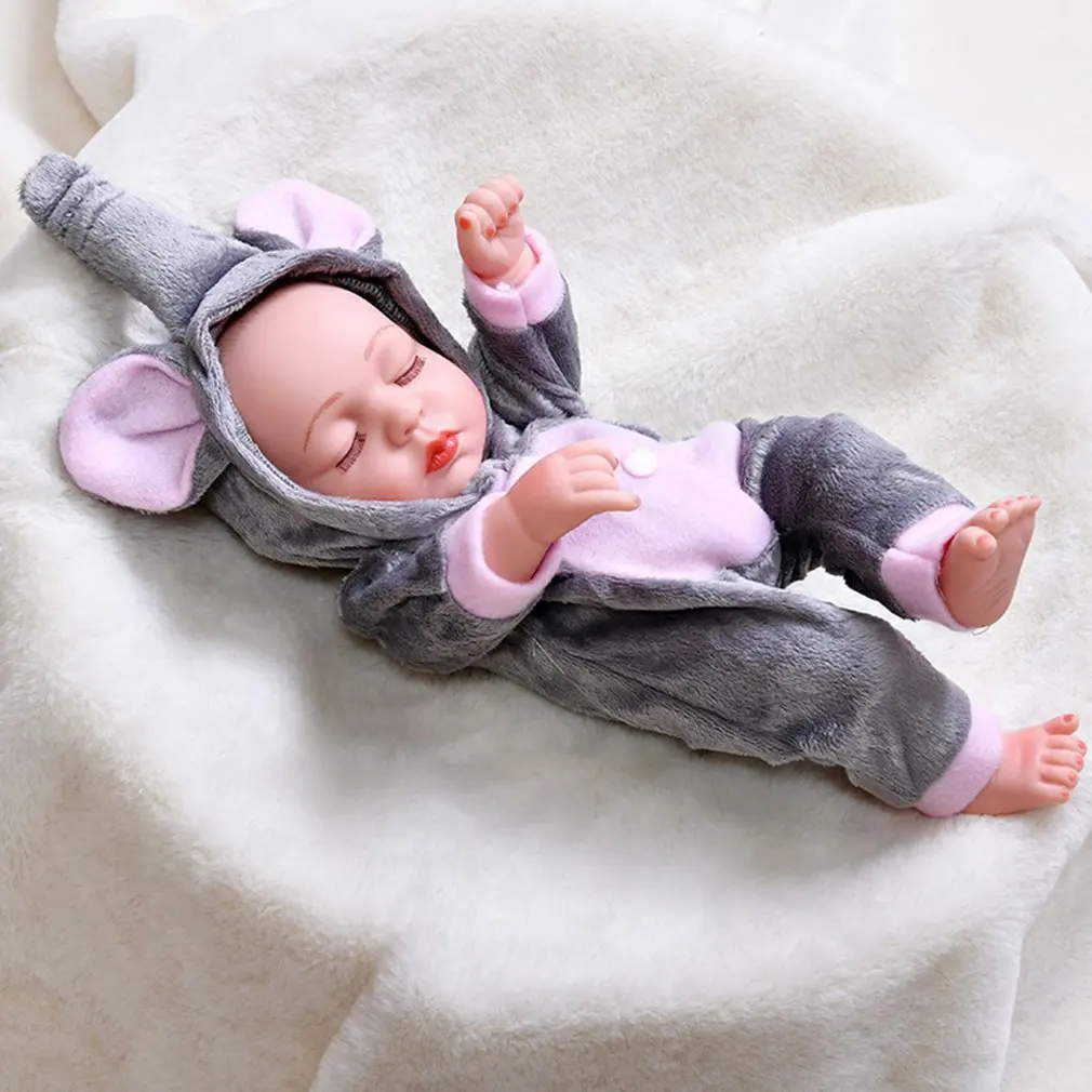 

30cm Doll Soft Newborn Doll Realistic Rebirth Dress Up Simulation Doll Fashionable Durable Children's Playmates Toy