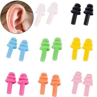 2pcsbox comfort earplugs noise reduction silicone soft ear plugs with rope swimming silicone earplugs protective for sleep