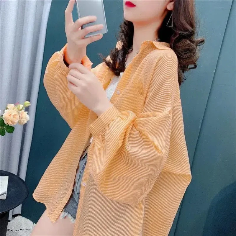 Свободная Тонкая блузка с длинным рукавом летняя новая Асимметричная