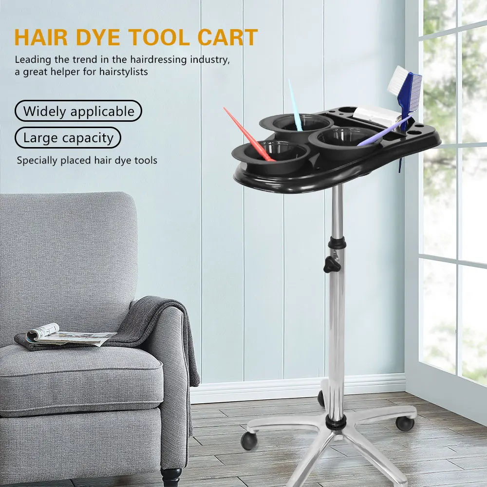 Салонный поднос на колесах — алюминиевый для татуировок премиум-класса