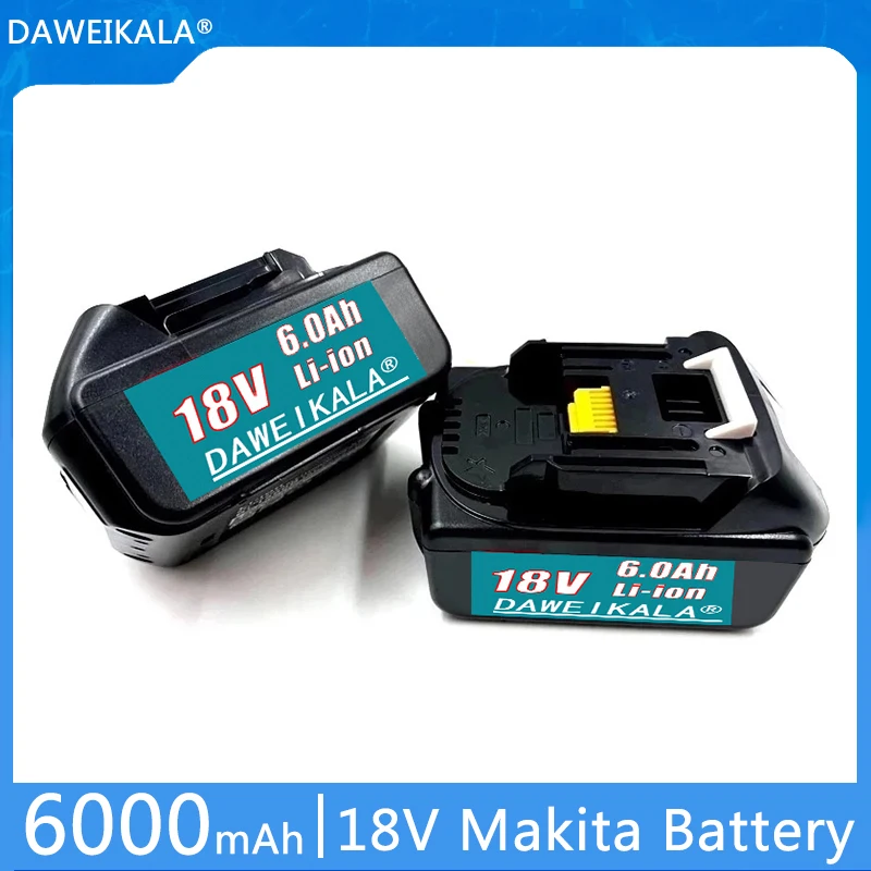 

Оригинальная перезаряжаемая батарея 18 в 6000 мАч литий-ионная для Makita BL1860 18 В батарея BL1840 BL1850 BL1830 BL1860B + 4A зарядное устройство O
