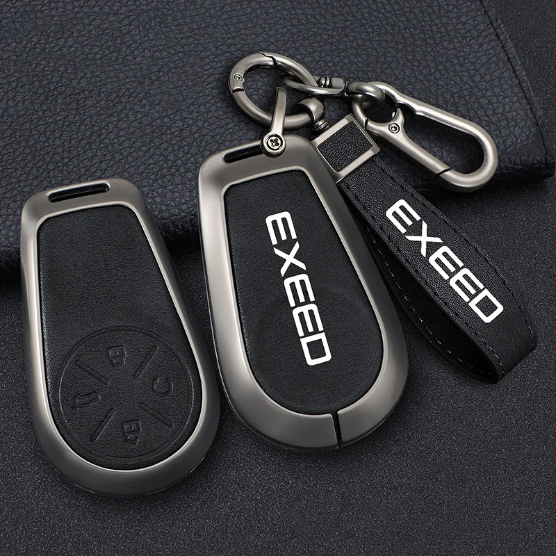 Кожаный Автомобильный смарт-ключ с дистанционным управлением из цинкового