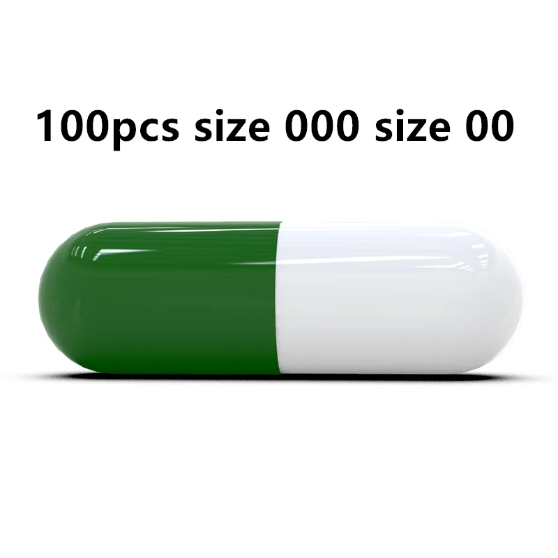 

100 шт. стандартные пустые зеркальные капсулы размера 1 #0 #00 #000 # Пустые твердые желатиновые цветные Соединенные капсулы