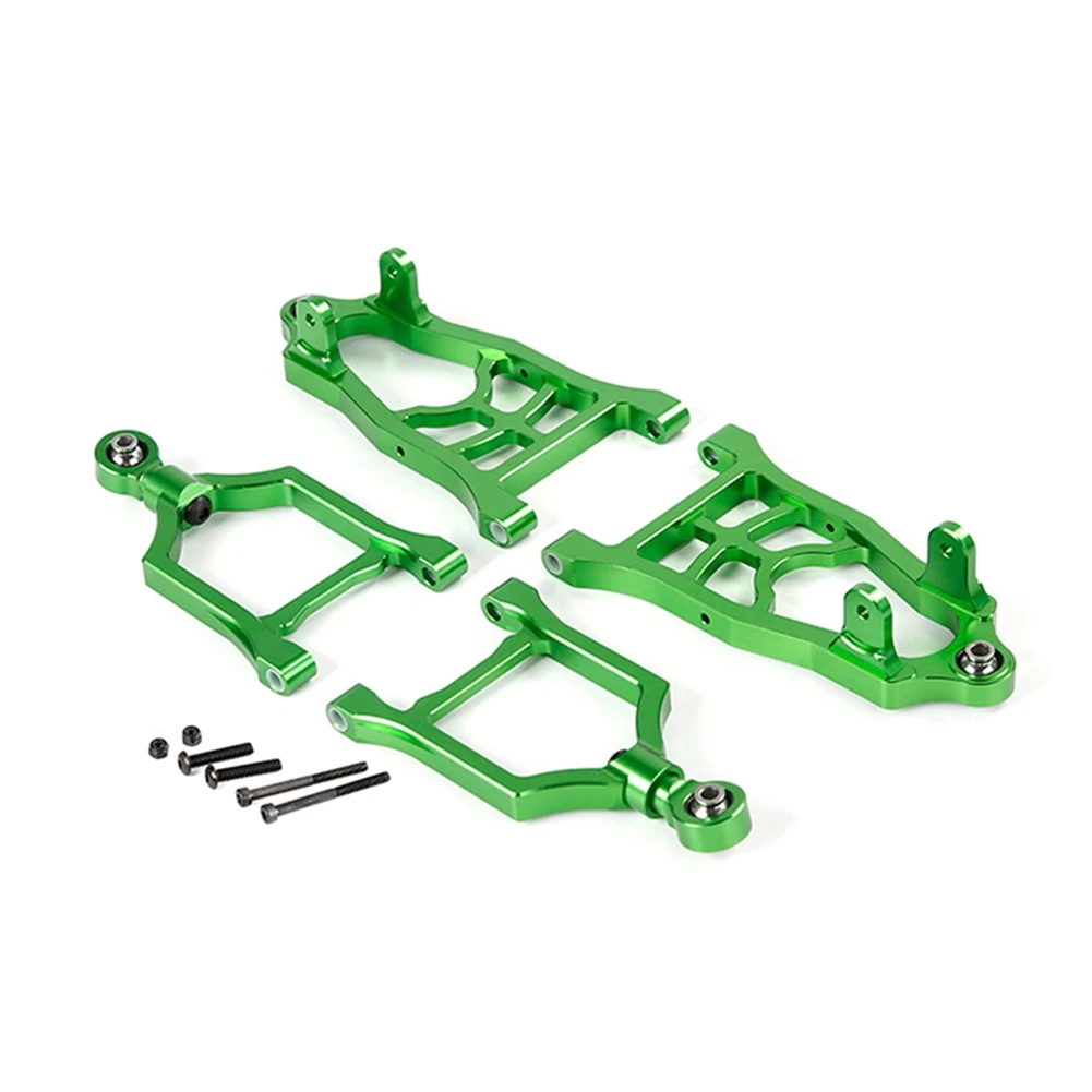 

Alloy CNC Front Suspension Arm Kit Fit for 1/5 HPI ROFUN BAHA ROVAN KM BAJA 5B 5T 5SC Rc Car Toys Games Parts,Green