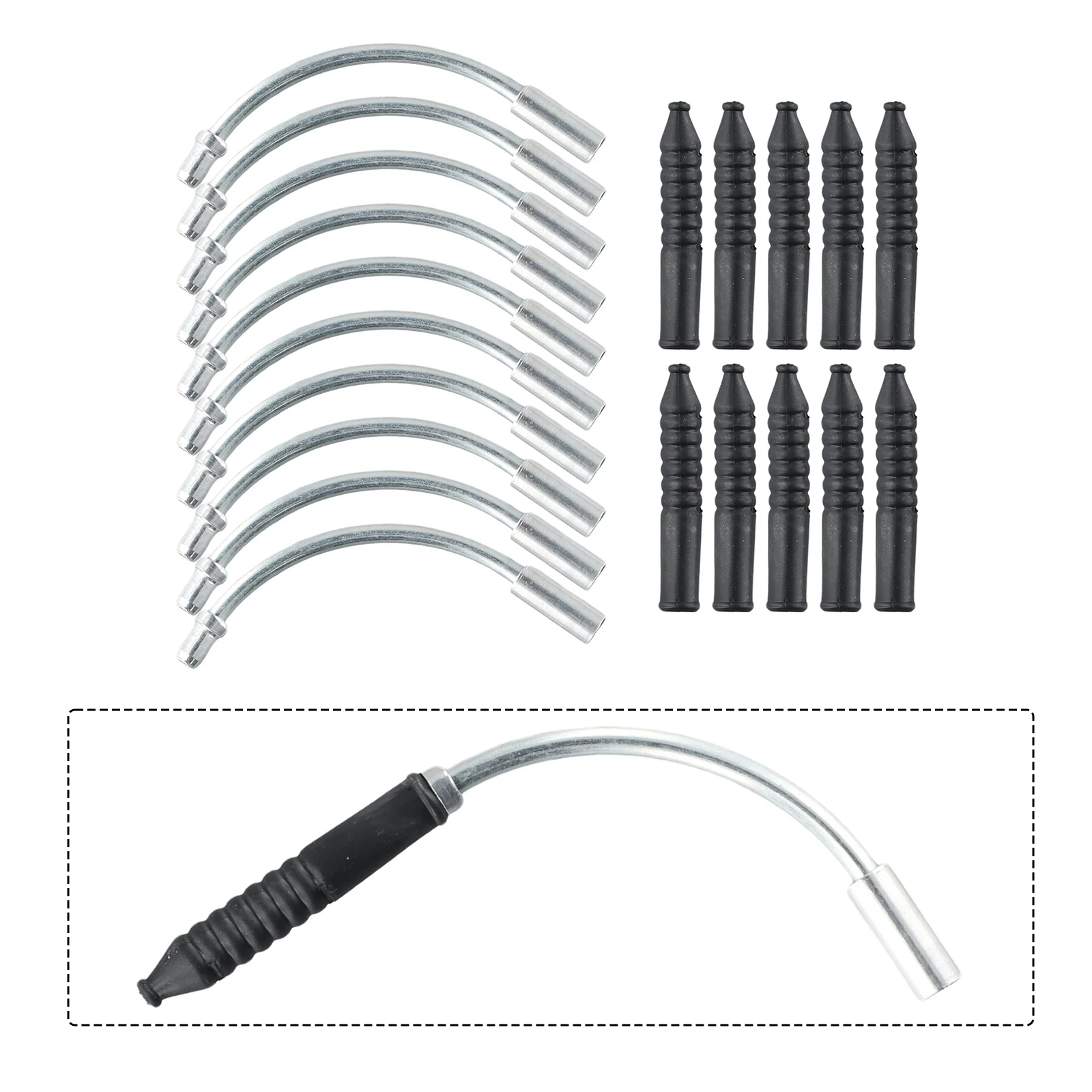 10 шт. велосипедная направляющая для гибкого троса с V-образным тормозом резиновый