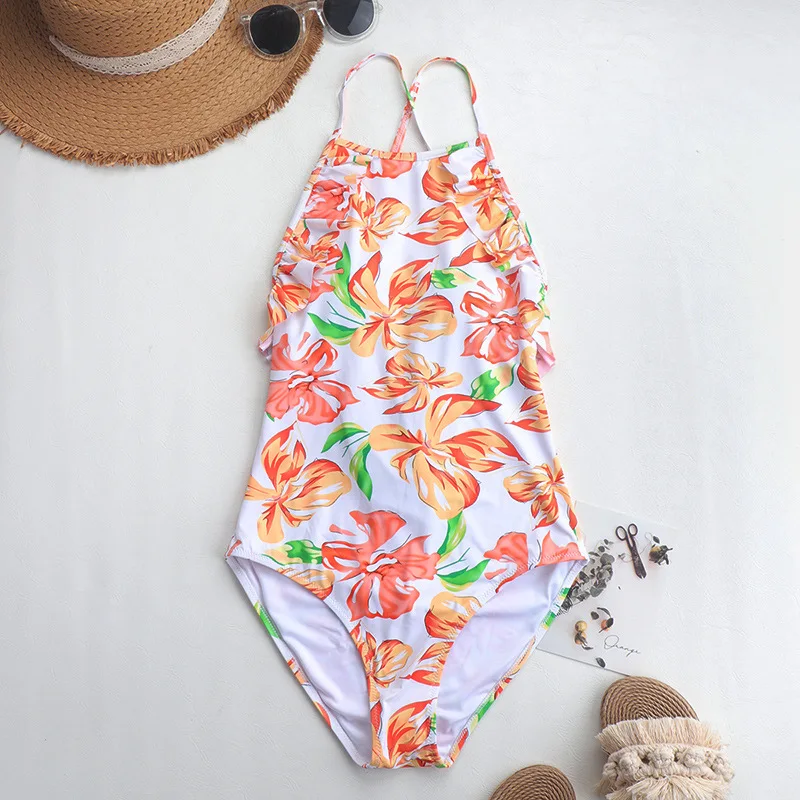 

2022, купальник с лямкой на шее, модный консервативный Женский цельный купальник, бикини Y2g