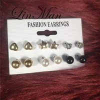elegant simulated pearl on earrings for women wedding party gift