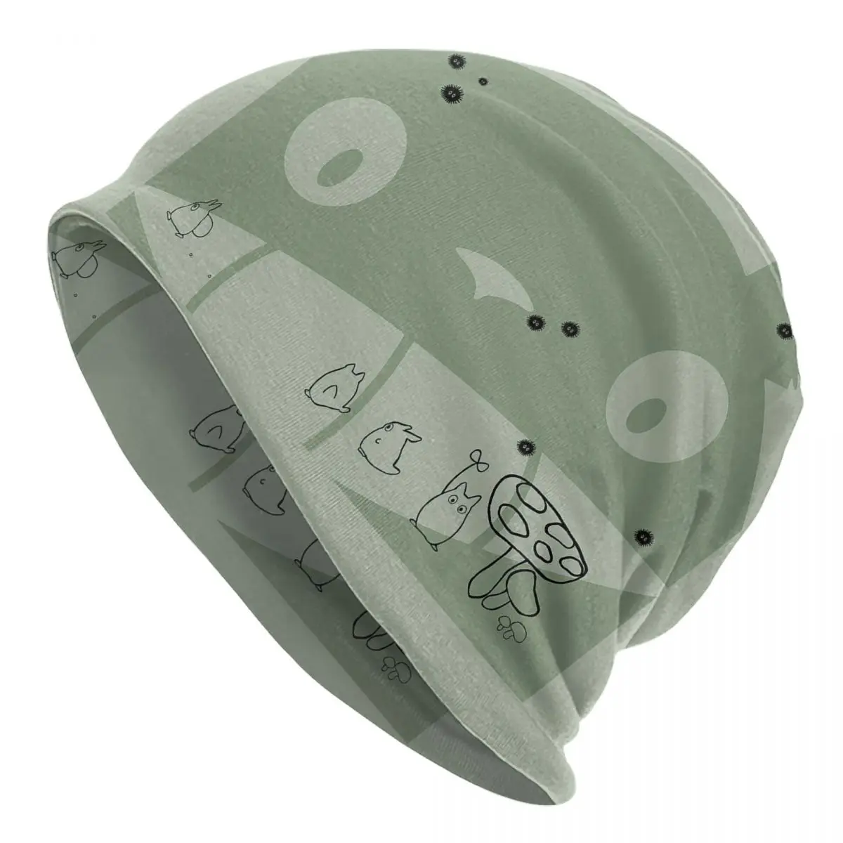 

My Neighbor Totoro Anime Bonnet Hats Knitted Hat Goth Outdoor Skullies Beanies Hat Men's Women's Summer Multifunction Caps