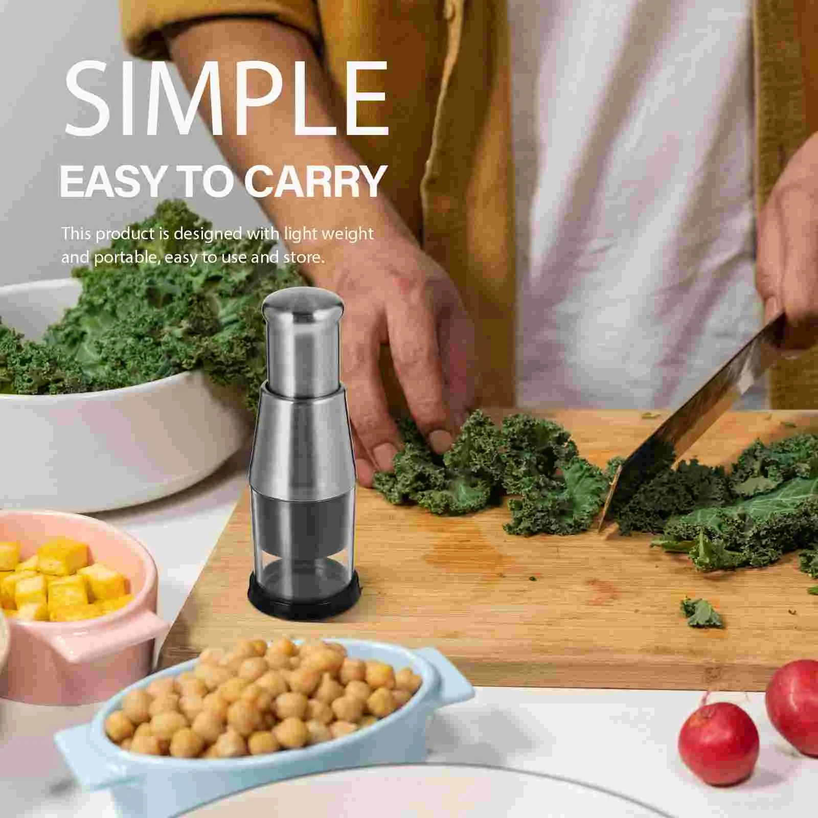 Измельчитель овощей Ручной пресс для чеснока Пресс измельчения Легко чистится