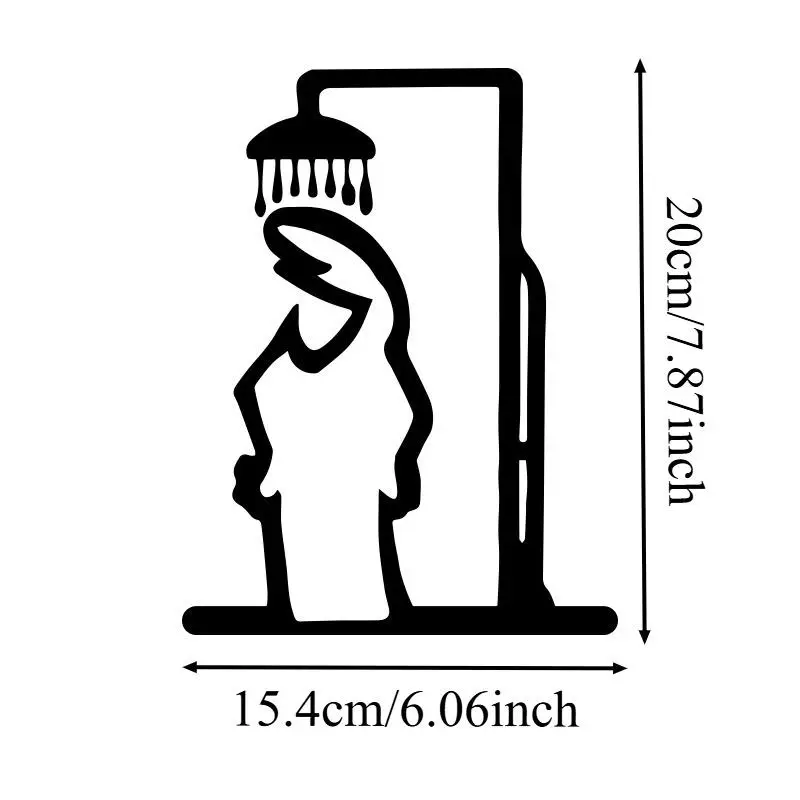 

Металлическая табличка для ванной комнаты JETTING