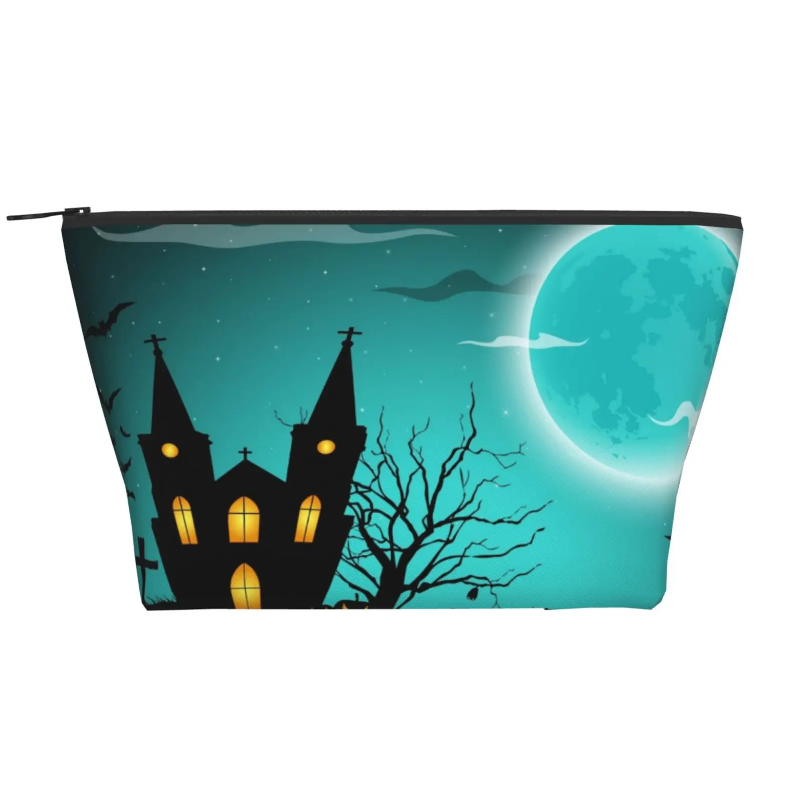 

Blue Moon Castle Halloween Eve Bag Organizer Storage Bag Organizers Trapezoid Holiday Durable Bag Organizer