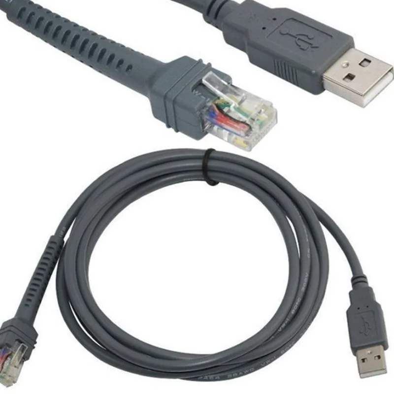 

2 м USB к RJ48 RJ50 кабель для сканера данных для LS1203 LS2208 LS4208 LS3008 обозначения штрих-кода кабель для сканера Прямая поставка