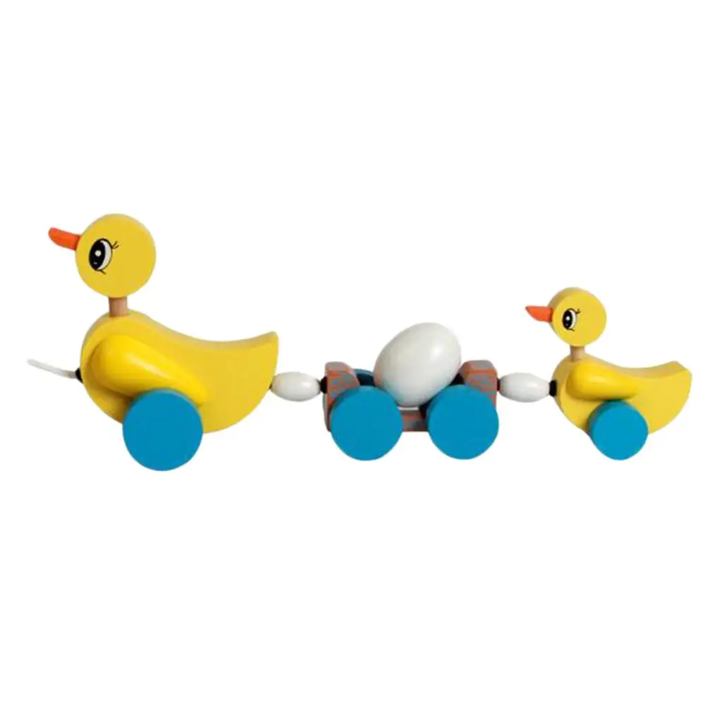 

Pull Along Wooden Carrying 1 Egg - Push Pull Walk Along Toy Early Developmental Toys for Baby Toddlers