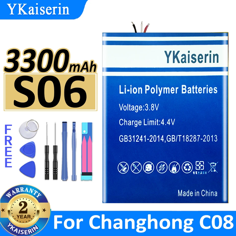 

3300mAh YKaiserin Battery S06 For Changhong C08 Mobile Phone Batteries