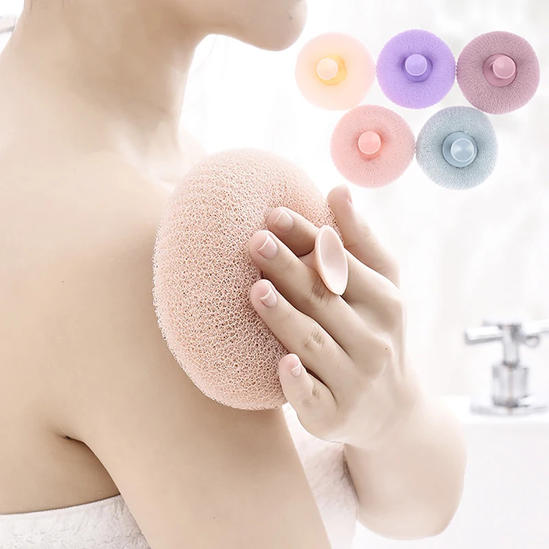 

Bath Brush Frosted Bath Massage Bath Ball with Suction Cup Brush Bath Towel Back Rub Mud Sponge Bathroom Accessories