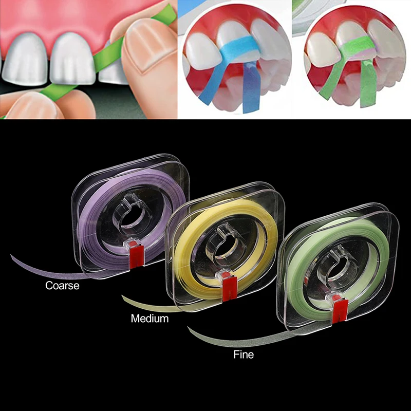 

Dental Polishing Strips Polyester Film Matrix Strips Resin Teeth Grinding Sanding 50μm 30μm20μm Dentistry Material 6m*4mm