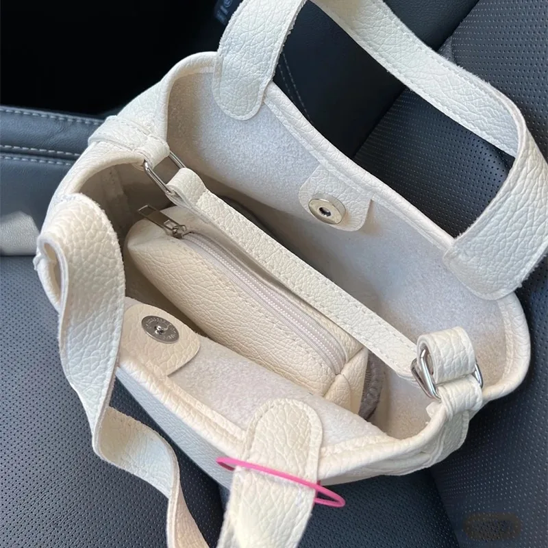 Кошелек и сумка Модные универсальные сумки через плечо для женщин Сумка-ведро