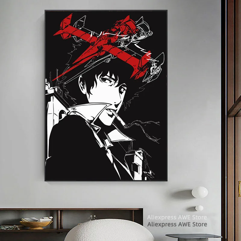 Ковбойская живопись с силуэтами Bebop Картина на холсте настенное искусство плакат