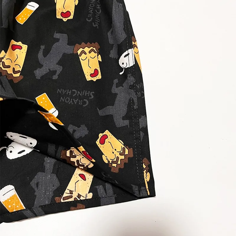 Men's Pajama Pants Cotton Loose Panties Cartoon Shorts Underwear