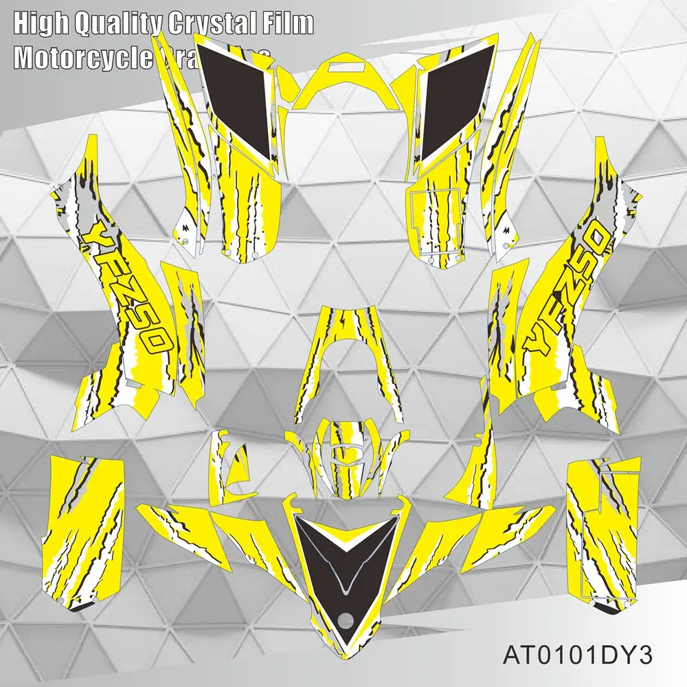 Для YAMAHA YFZ 50 YFZ50 ATV графические наклейки комплект наклеек мотоцикл фон