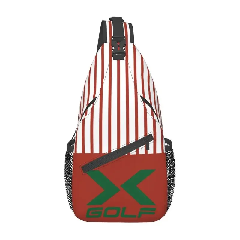 

Сумки-слинги с логотипом Golf X на заказ, мужской крутой нагрудный рюкзак через плечо, дорожный походный рюкзак