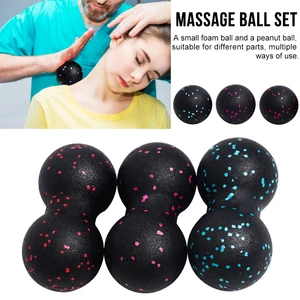 2 In 1 EPP Peanut Relieve Roller High Density Lightweight Fitness Body Fascia Massage Ball Exercise Relieve Pain Yoga Massager