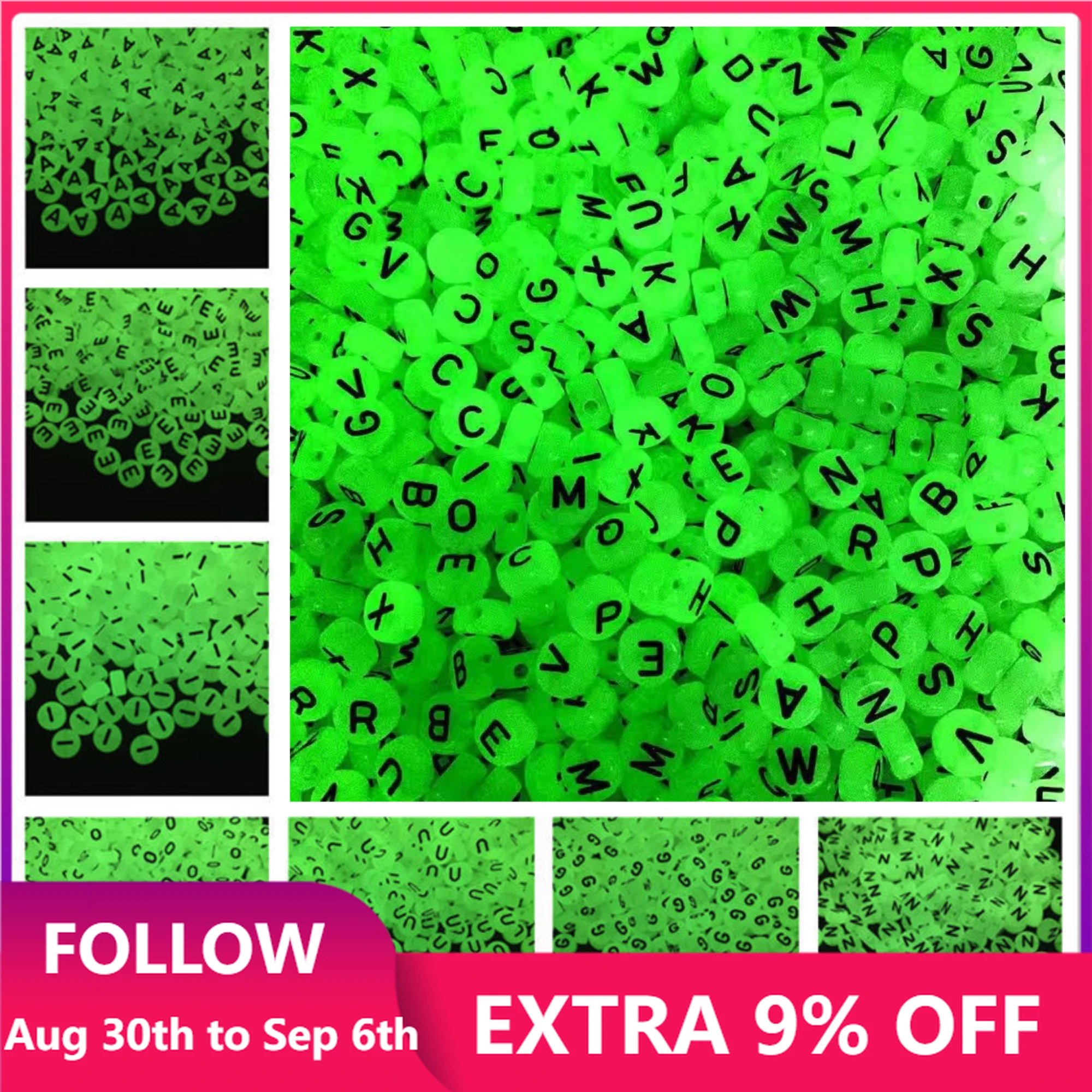 Бусины с 26 буквами, круглые акриловые бусины-разделители для изготовления ювелирных изделий «сделай сам», подвески, браслетов, ожерелий, аксессуары, 50 шт., 7 мм