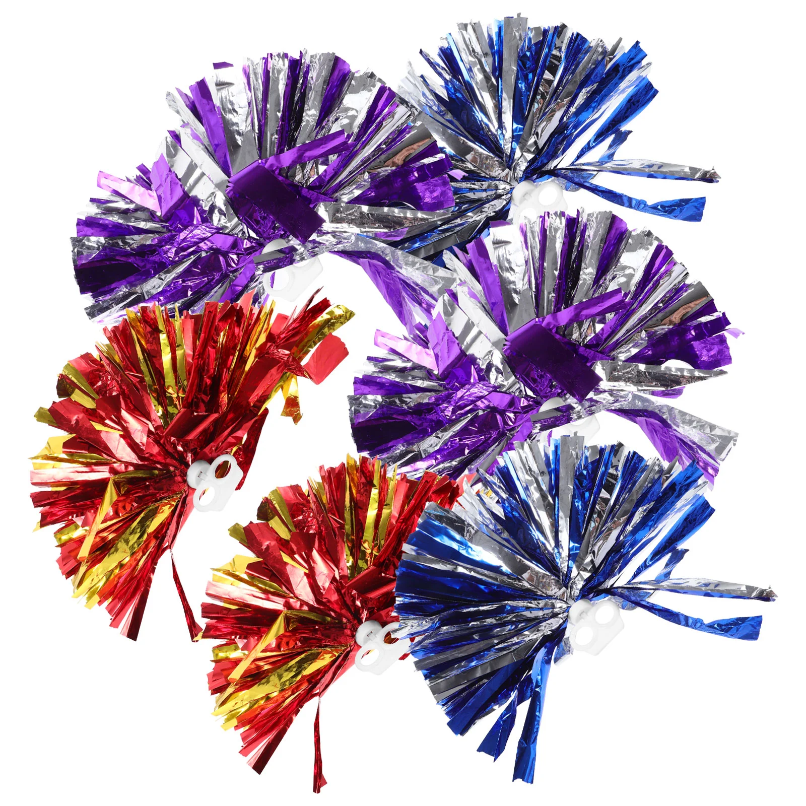 

6pcs Cheerleader Pom Poms Delicate Cheerleader Props Reusable Cheerleader Pompoms