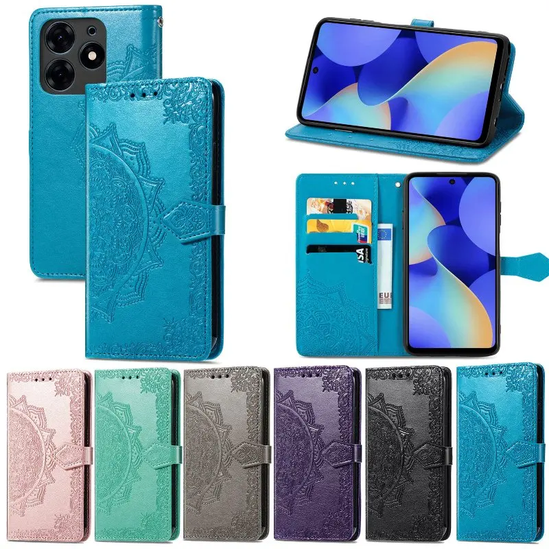 

Magnetic Flip Case Phone Cover For Tecno Camon 20 19 18 Pro 18i 15 Pova 5 4 Pro 3 Neo 2 Spark 6 Go 10C 9 Pro Leather Phone Case