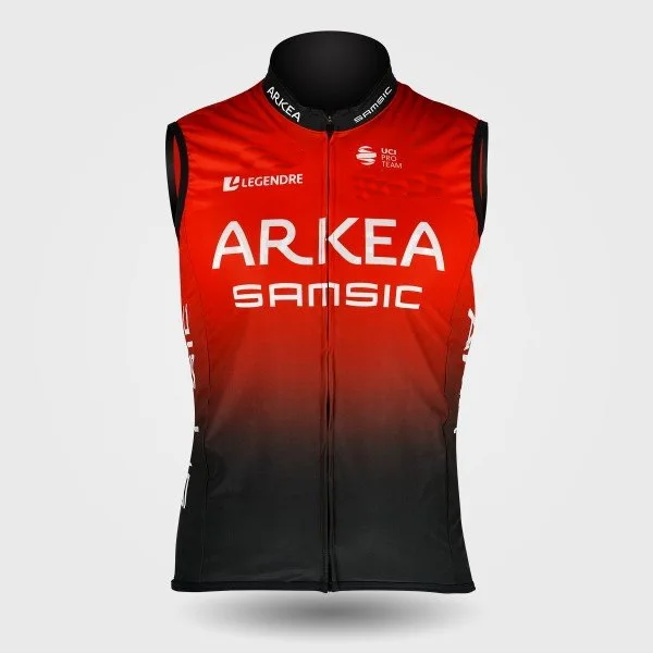 

Горячая Распродажа WINDSTOPPER, ветрозащитный 2022 ARKEA SAMSIC TEAMRED, только велосипедный жилет без рукавов, Джерси, одежда для велоспорта