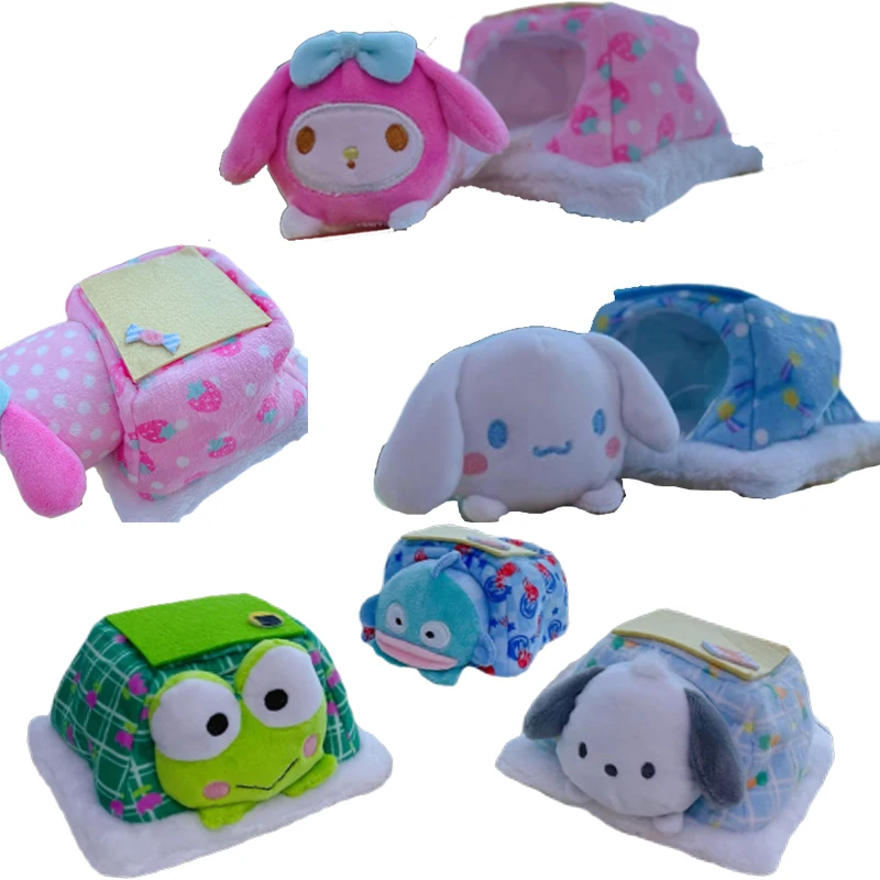 

Kawaii аниме Cinnamoroll My Melody Kuromi Kittys помпон Пурины плюшевые куклы детские игрушки девочка высокая лицевая ценность подарок на день рождения