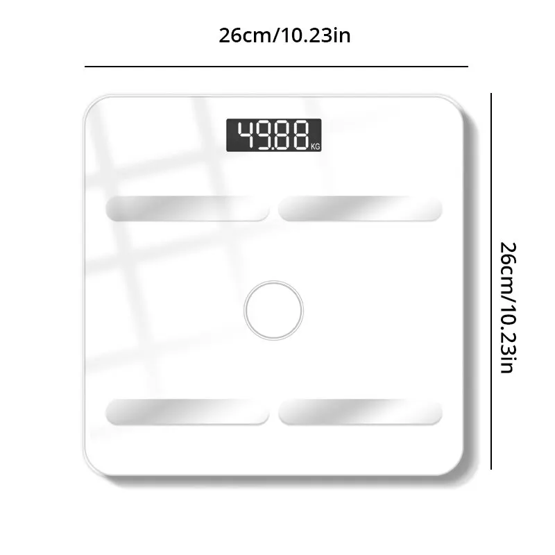 Bluetooth Smart Body Fat Scale Charging Electronic Scale Body Scale Adult Fat Scale Weighing BMI Analyzer images - 6