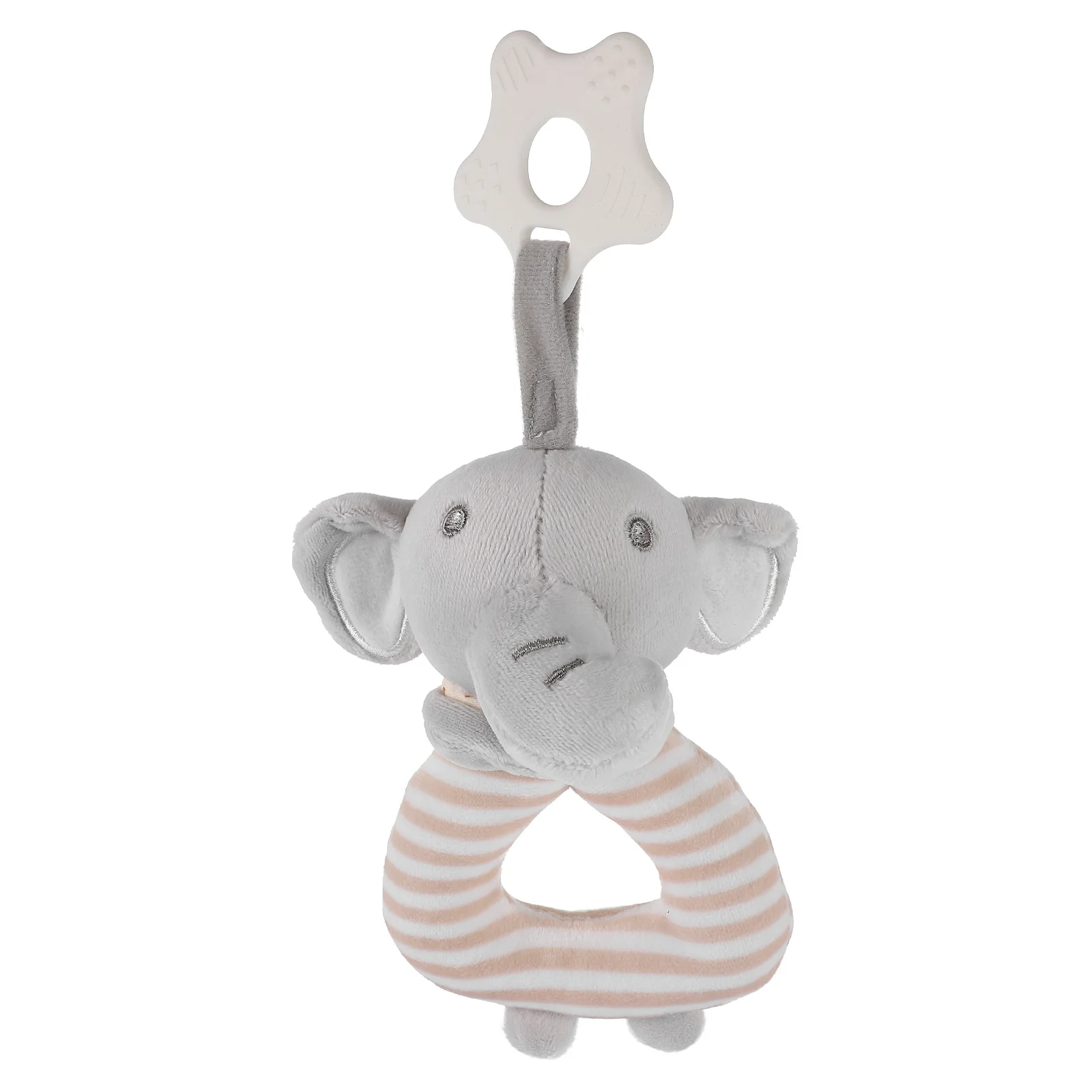 

Cartoon Elephant Shape Baby Rattle Practical Teething Rattle Teether